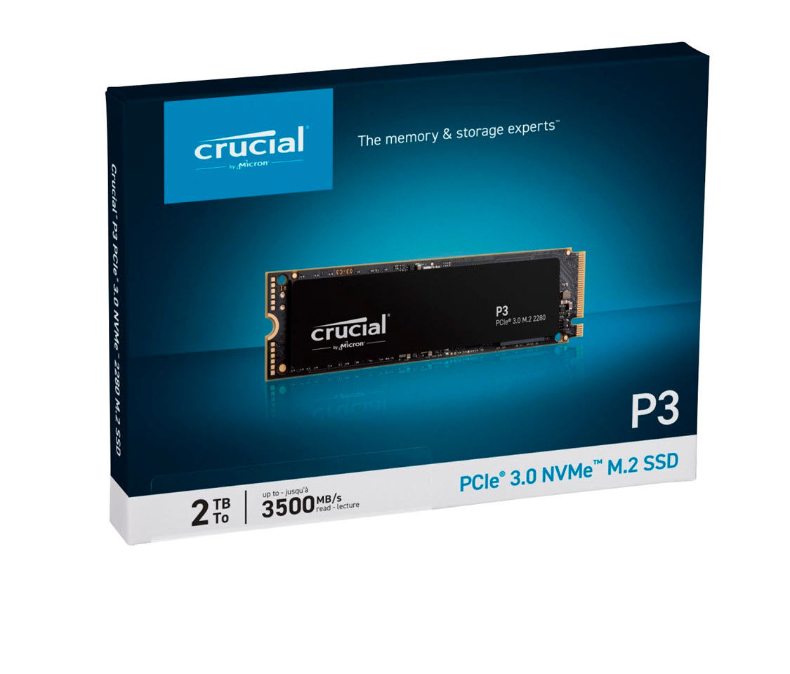 SSD CRUCIAL P3 (2000GB, 3D NAND NVMe PCIe, M.)-3