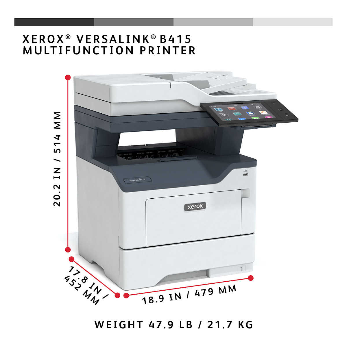 Višenamjenski uređaj XEROX Versalink B415 (u crno-bijeloj boji, 47 ppm)-14