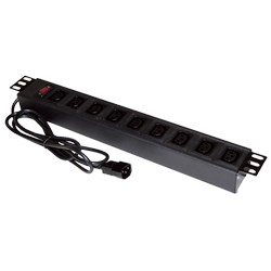 Produžni kabel ALANTEC PZ010 (1.8 m, 9 AC utičnica, za unutarnju upotrebu crni)-0