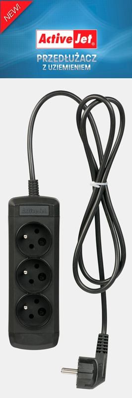 Produžni kabel ACTIVEJET 3GNU-1,5M-C (3 utičnice, dužina kabla 1,5 m)-1