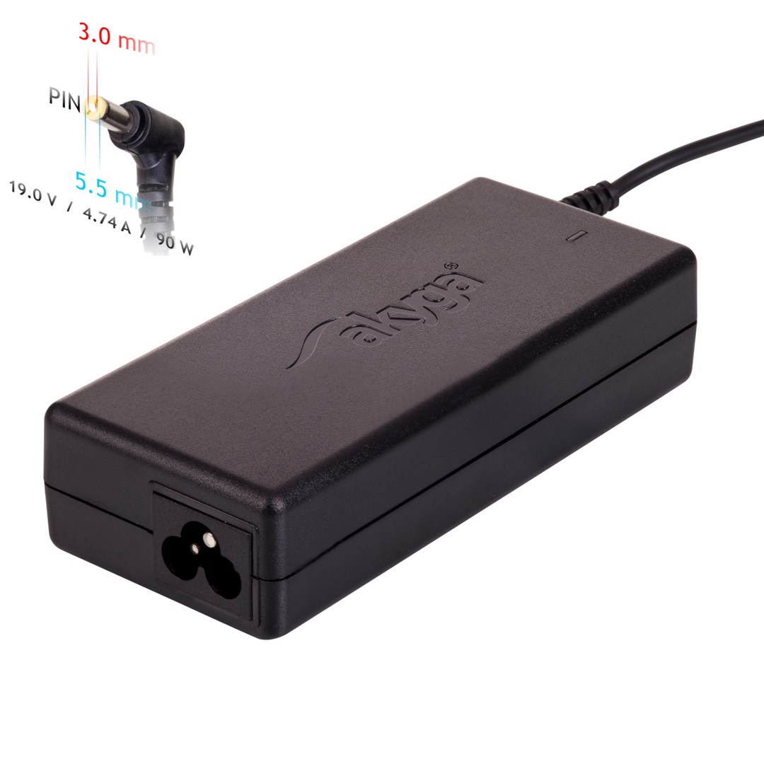 Strujni adapter/pretvarač AKYGA AK-ND-27 (unutarnji, 90 W) crni-0
