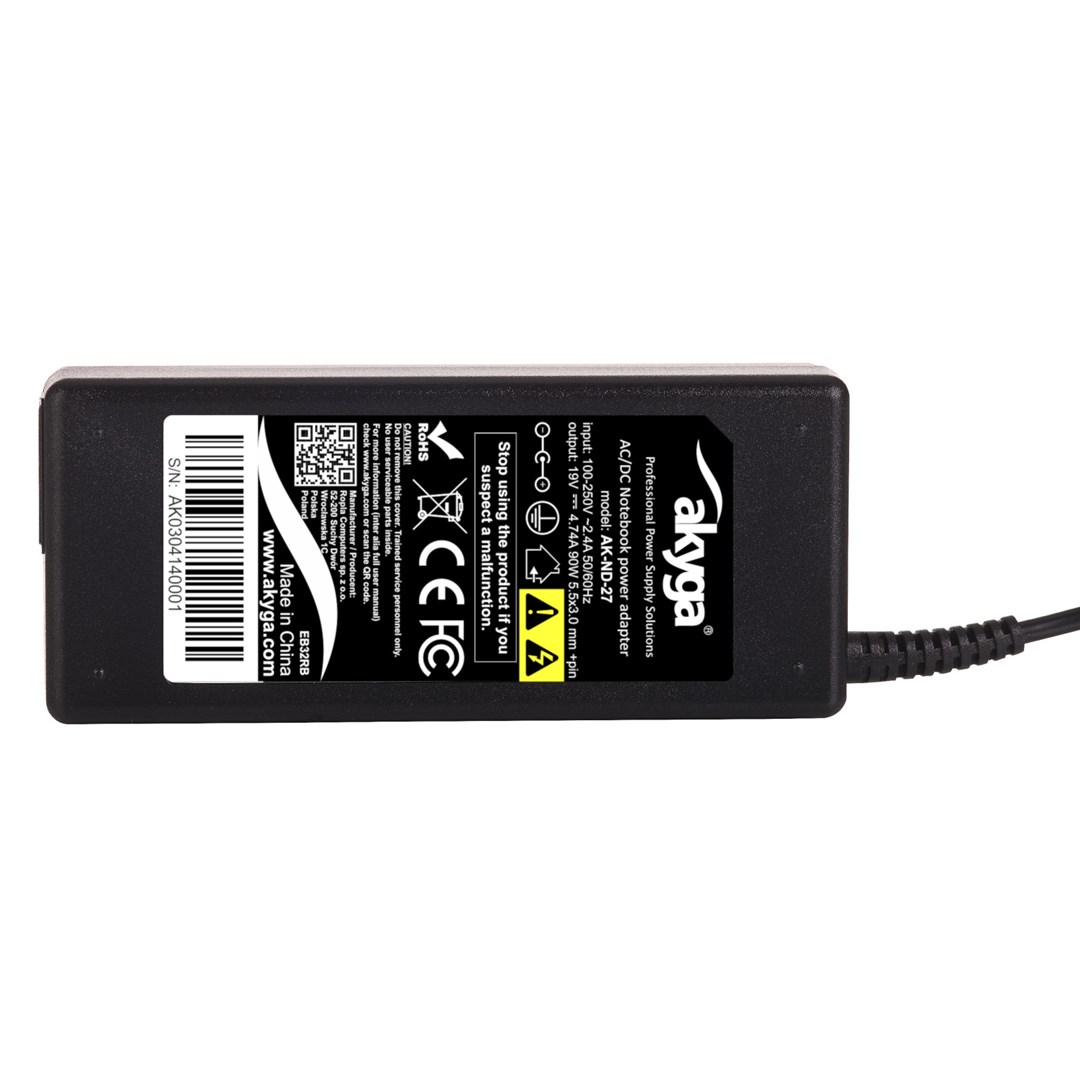 Strujni adapter/pretvarač AKYGA AK-ND-27 (unutarnji, 90 W) crni-5