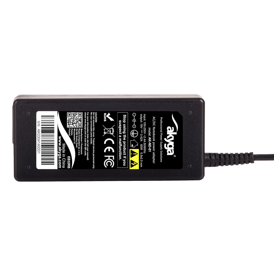 Strujni adapter/pretvarač AKYGA AK-ND-01 (unutarnji, 65 W) crni-5