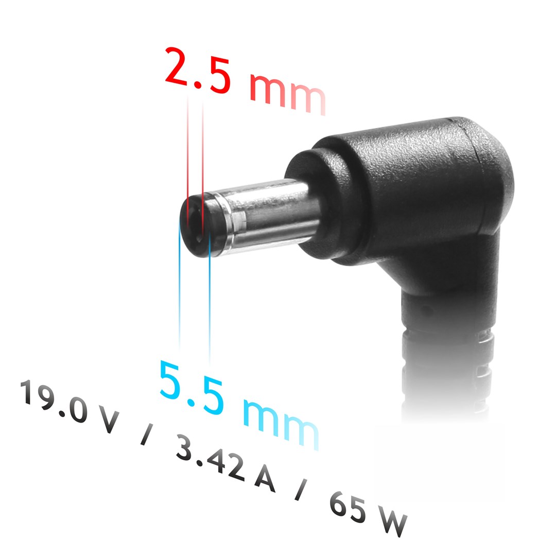 Strujni adapter/pretvarač AKYGA AK-ND-01 (unutarnji, 65 W) crni-2