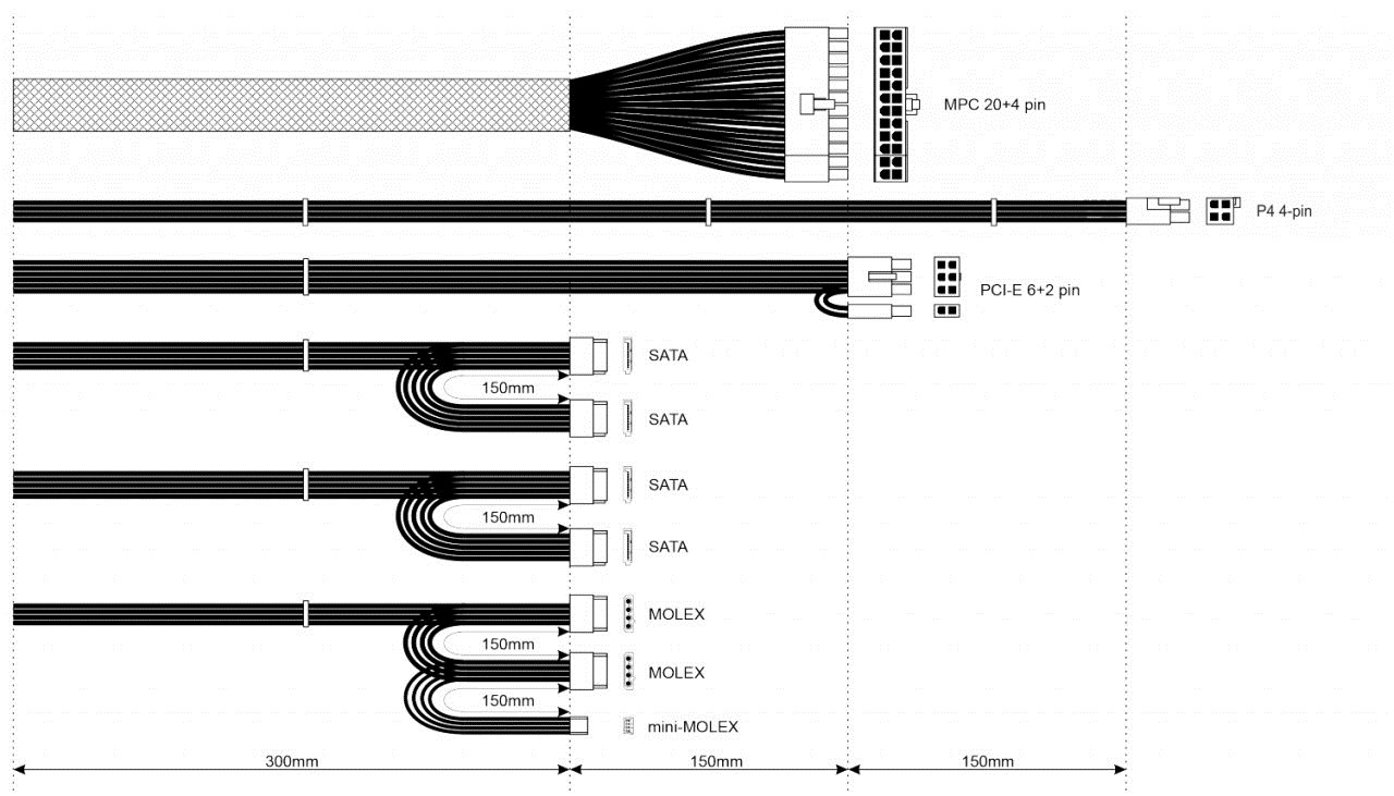 Napajanje AKYGA AK-B1-600 (600 W, 20+4 pin ATX, ATX) sivo-2