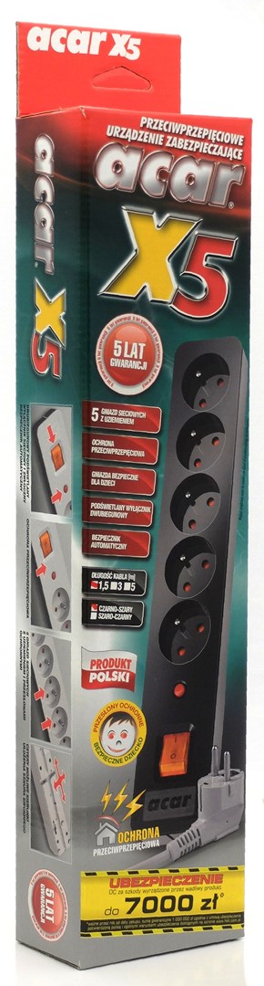 Utičnica HSK DATA acar X5 (5 AC outlet(s), 230 V, 5 m)-1