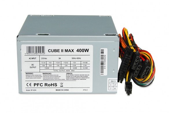 Napajanje iBox CUBE II (400 W, 20+4 pin ATX srebrno)-0