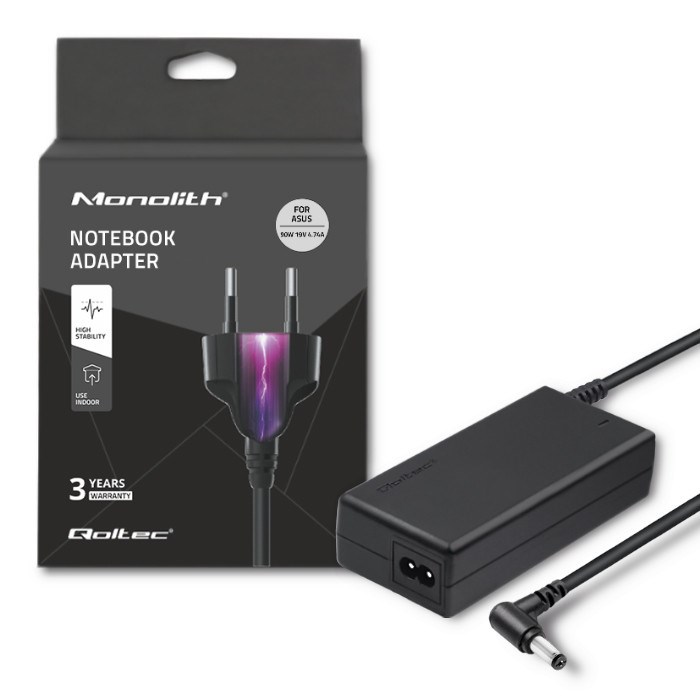 Adapter za napajanje QoLTEC 50070 (90W, 19V, 4.74a, 5.52.5, +kabel za napajanje)-2