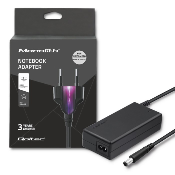 Adapter za napajanje za Dell QoLTEC 50085.90W (90W, 19.5V, 4.62a, 7.45.0+PIN, +kabel za napajanje)-4