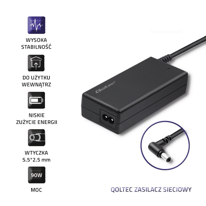 Adapter za napajanje/pretvarač Qoltec 50099.90W (unutarnji) crni-2