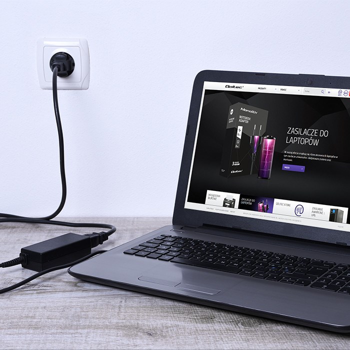 Adapter za napajanje/pretvarač Qoltec 50099.90W (unutarnji) crni-3