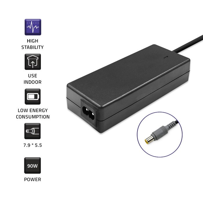Adapter QOLTEC 50093 power inverter 90 W crna boja-2