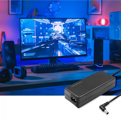 Qoltec 52400 Power adapter for Samsung monitor 30W | 14V | 2.1A | plug 6.5*4.4 | + power cable-1