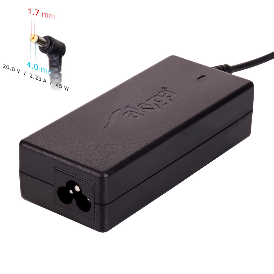 Strujni adapter/pretvarač AKYGA AK-ND-50 (unutarnji, 45 W) crni-0