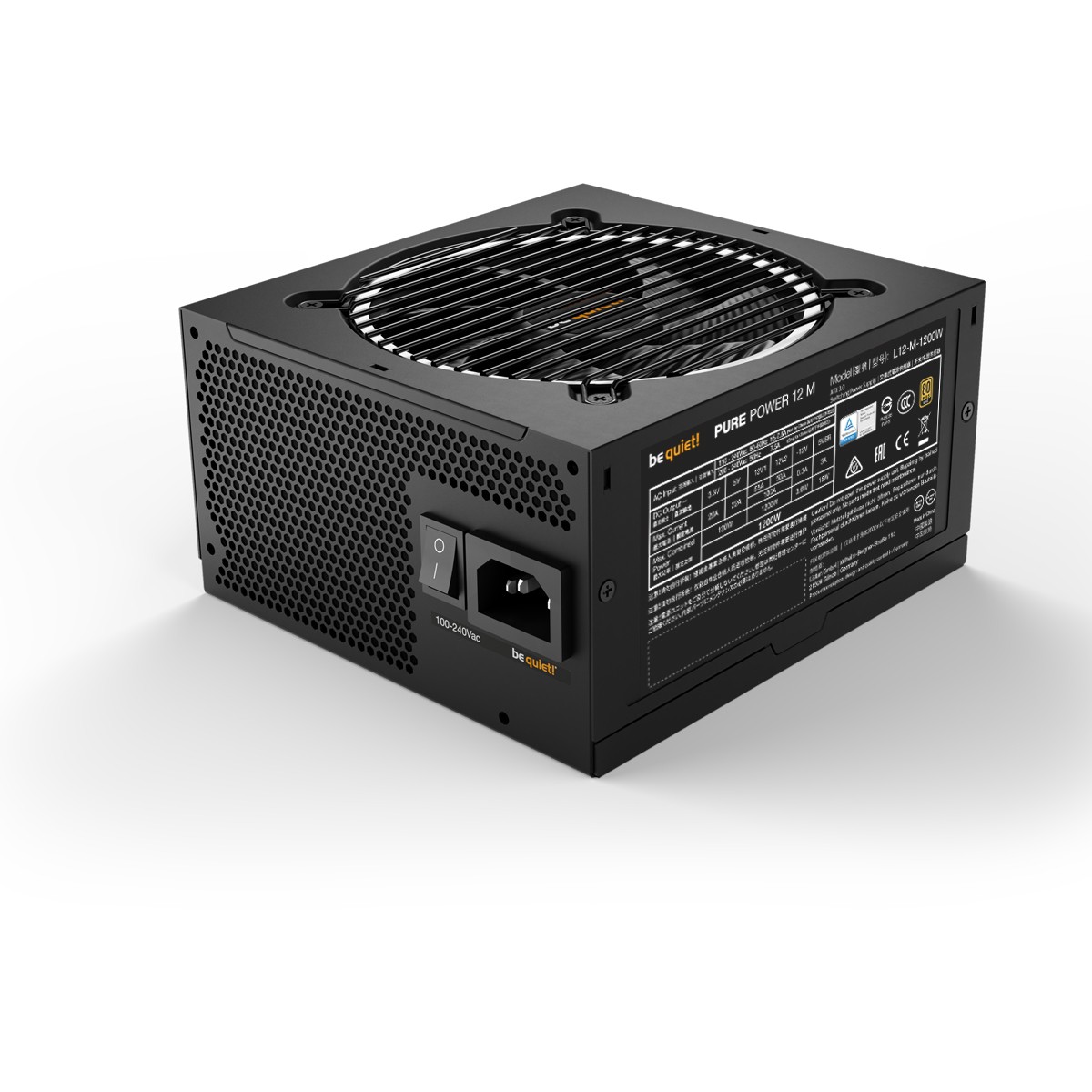 Napajanje be quiet! PURE POWER 12 M | napajanje 1200W 20+4 pin ATX ATX crno-2