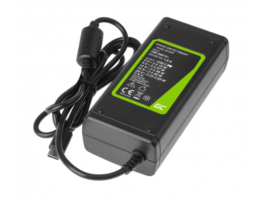 Punjač GREEN CELL AD134P USB-C (AC adapter, 65 W) za laptop, tablet i pametni telefon-7