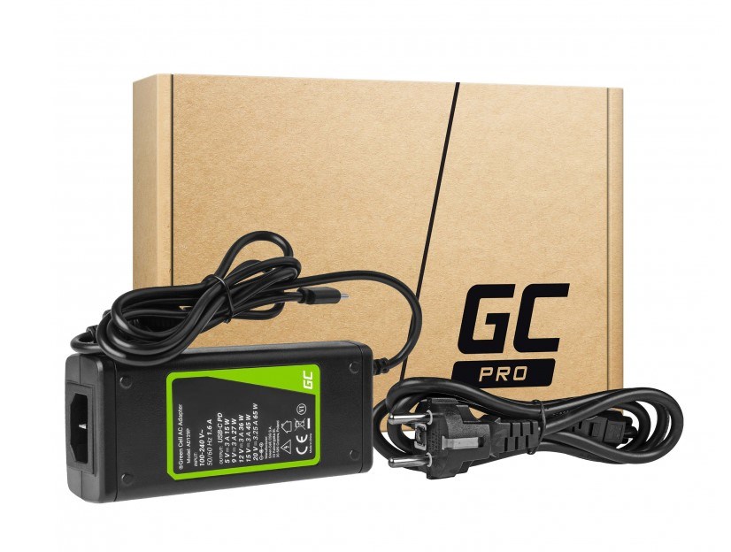Punjač GREEN CELL AD134P USB-C (AC adapter, 65 W) za laptop, tablet i pametni telefon-5