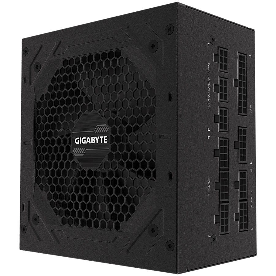 GIGABYTE P850GM Power Supply 850W, Modular, 80 PLUS Gold, Japanese capacitors, 120mm smart control fan, EU plug-0