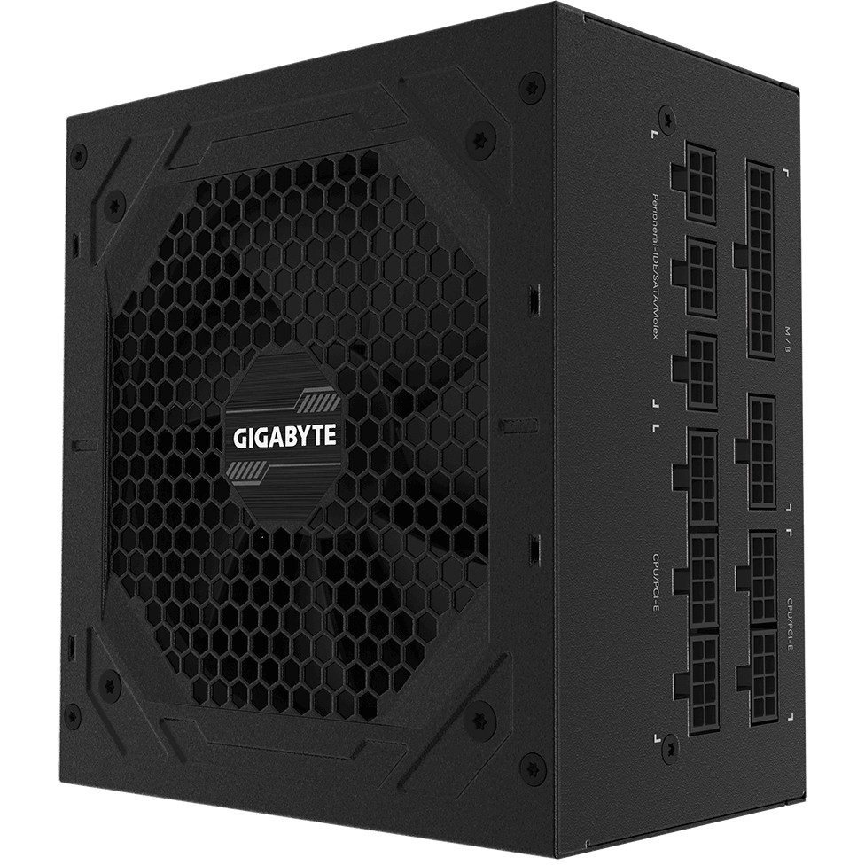 GIGABYTE P850GM Power Supply 850W, Modular, 80 PLUS Gold, Japanese capacitors, 120mm smart control fan, EU plug-8