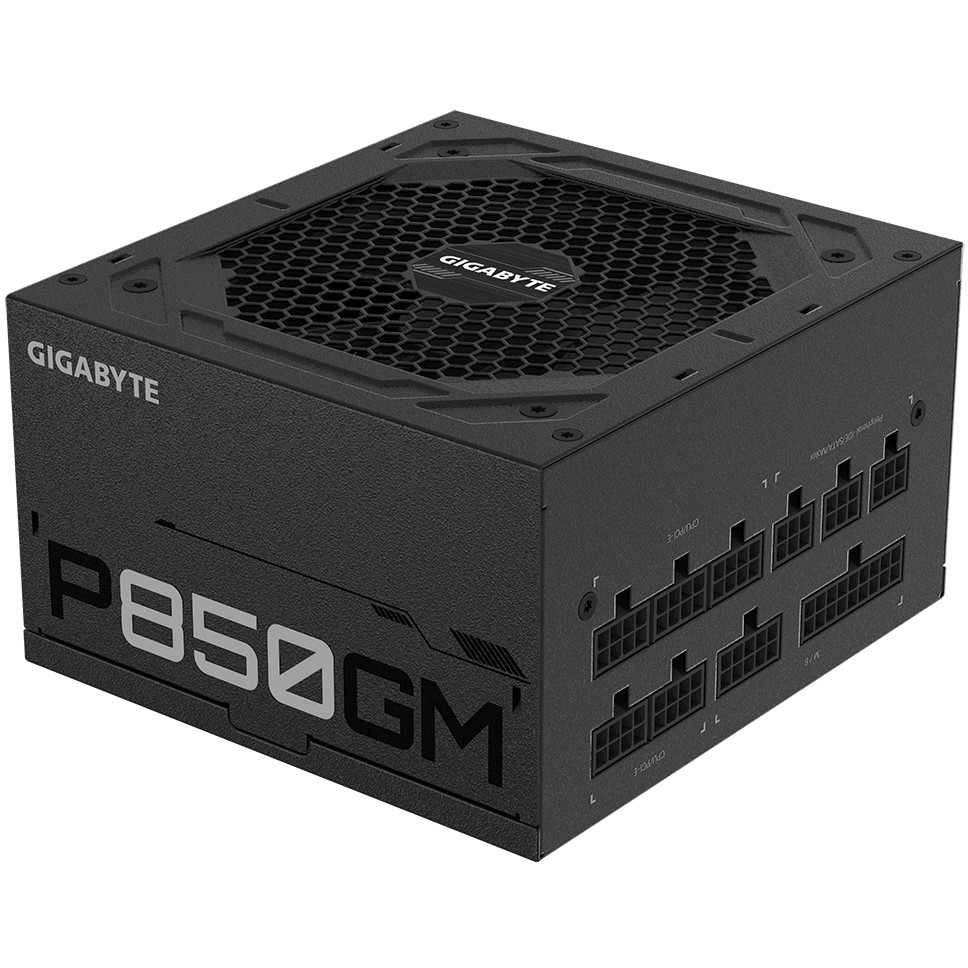 GIGABYTE P850GM Power Supply 850W, Modular, 80 PLUS Gold, Japanese capacitors, 120mm smart control fan, EU plug-11