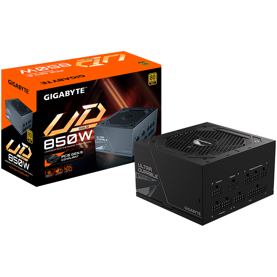 Napajanje GIGABYTE GP-UD850GM PG5 (850 W, 20+4 pin ATX, ATX) crno-4