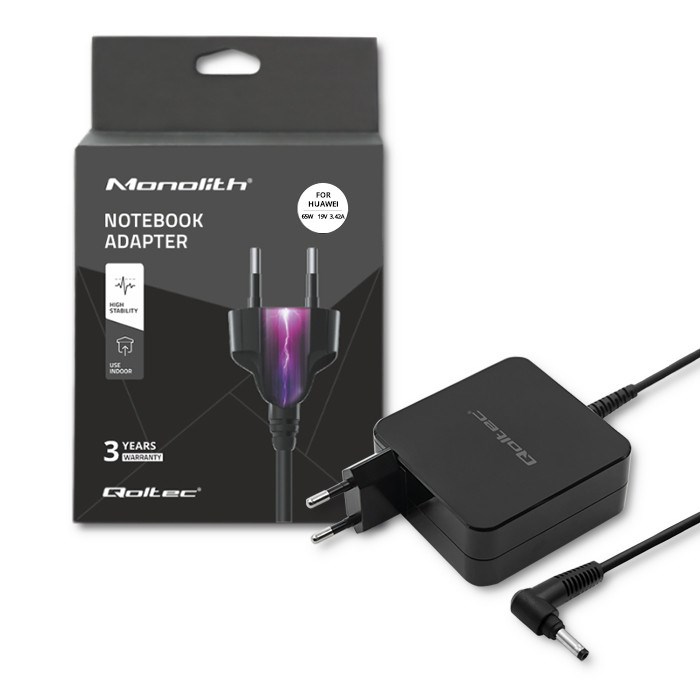 Adapter za napajanje za Huawei Qoltec 51751 (65W, 19V, 3.42a, 4.0*1.7)-0