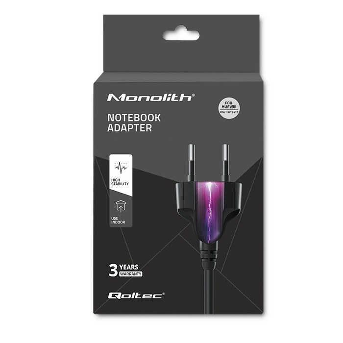 Adapter za napajanje za Huawei Qoltec 51751 (65W, 19V, 3.42a, 4.0*1.7)-6