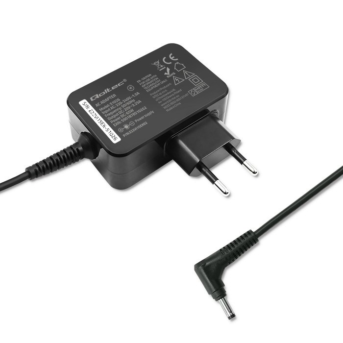 Adapter za napajanje/pretvarač Qoltec 51026 (unutarnji/vanjski, 65 W) crni-5