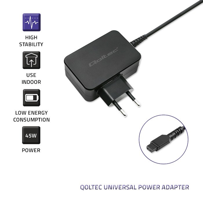 Adapter za napajanje/inverter Qoltec 51025 (unutarnji crni)-8
