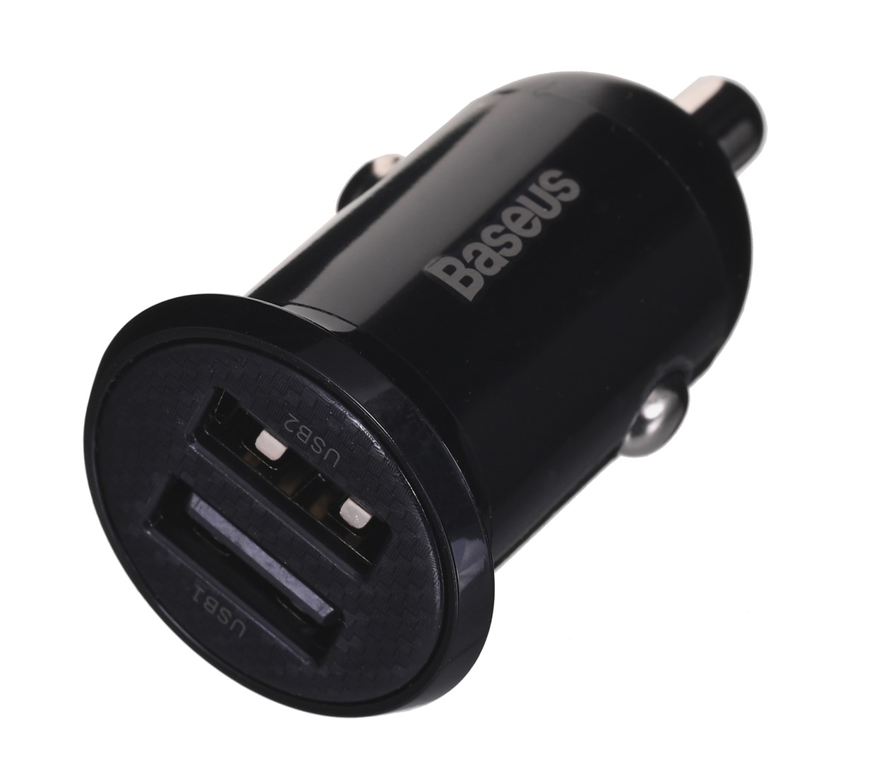Auto punjač BASEUS Grain Pro 2x USB-A 24 W crni