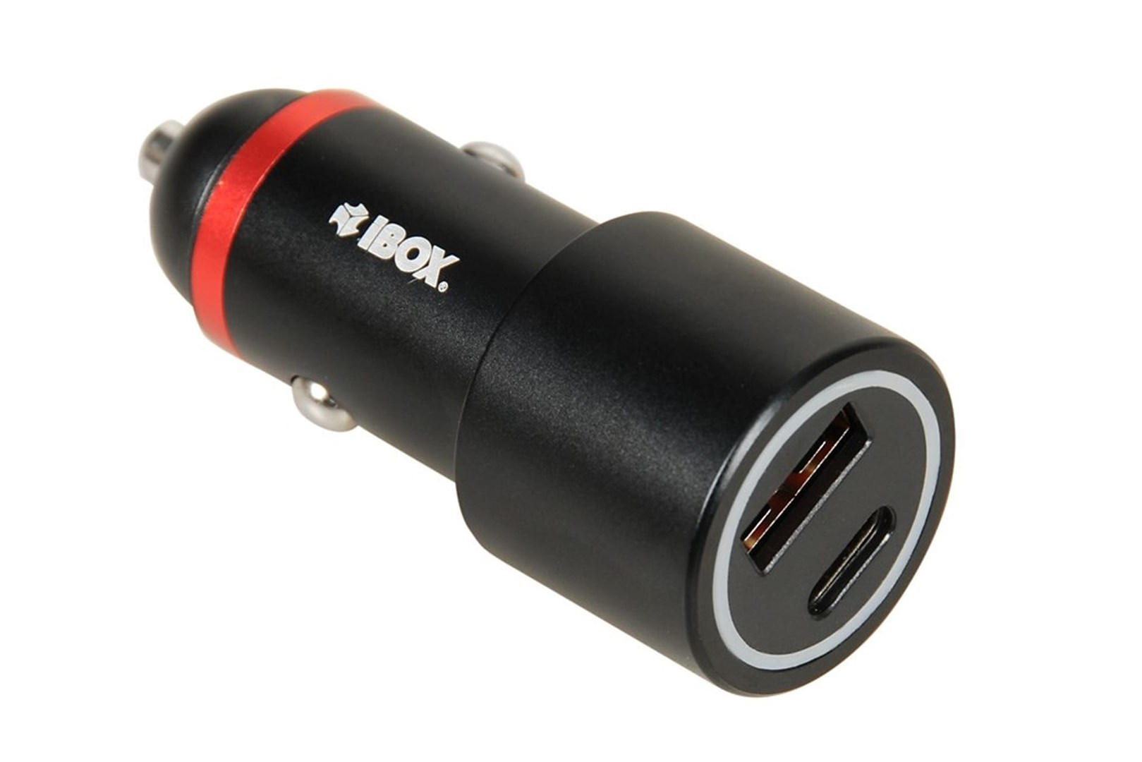 Auto punjač IBOX C-20 48 W USB-C + USB-A crni-2