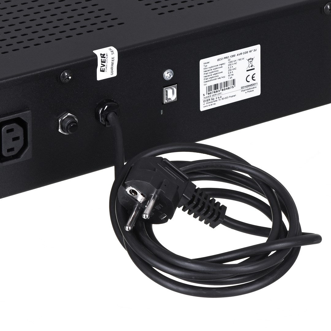 Neprekidno napajanje UPS EVER ECO Pro 1200 AVR CDS W/EAVRRM-001K20/00 (19", 1200VA)-5