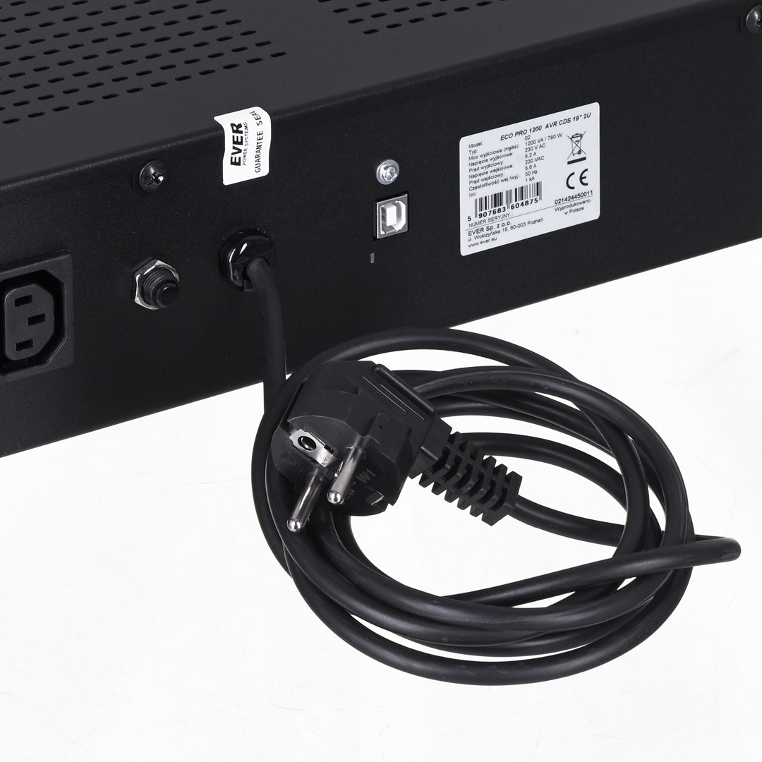 Neprekidno napajanje UPS EVER ECO Pro 1200 AVR CDS W/EAVRRM-001K20/00 (19", 1200VA)-3