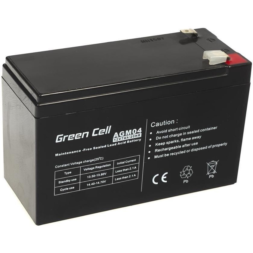 Baterija za UPS GREEN CELL AGM04 (12 V, 7 Ah) - olovna kiselina (VRLA)