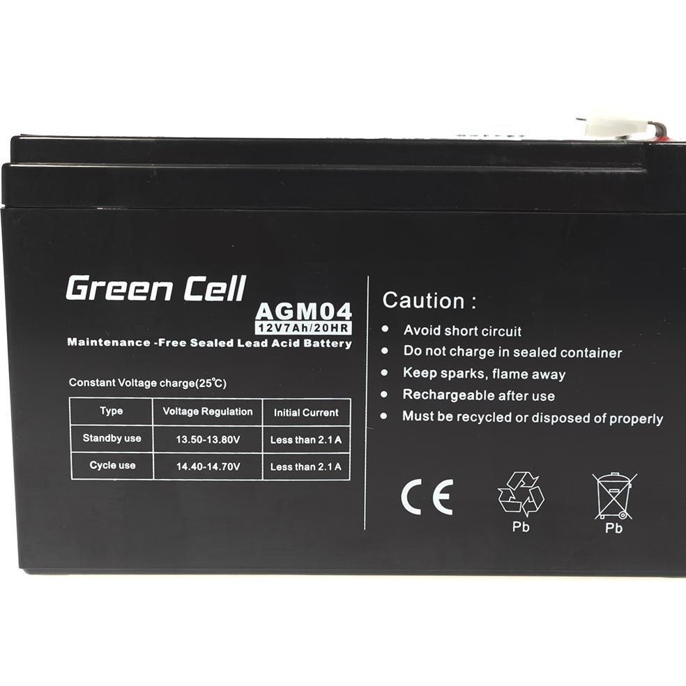 Baterija za UPS GREEN CELL AGM04 (12 V, 7 Ah) - olovna kiselina (VRLA)-2