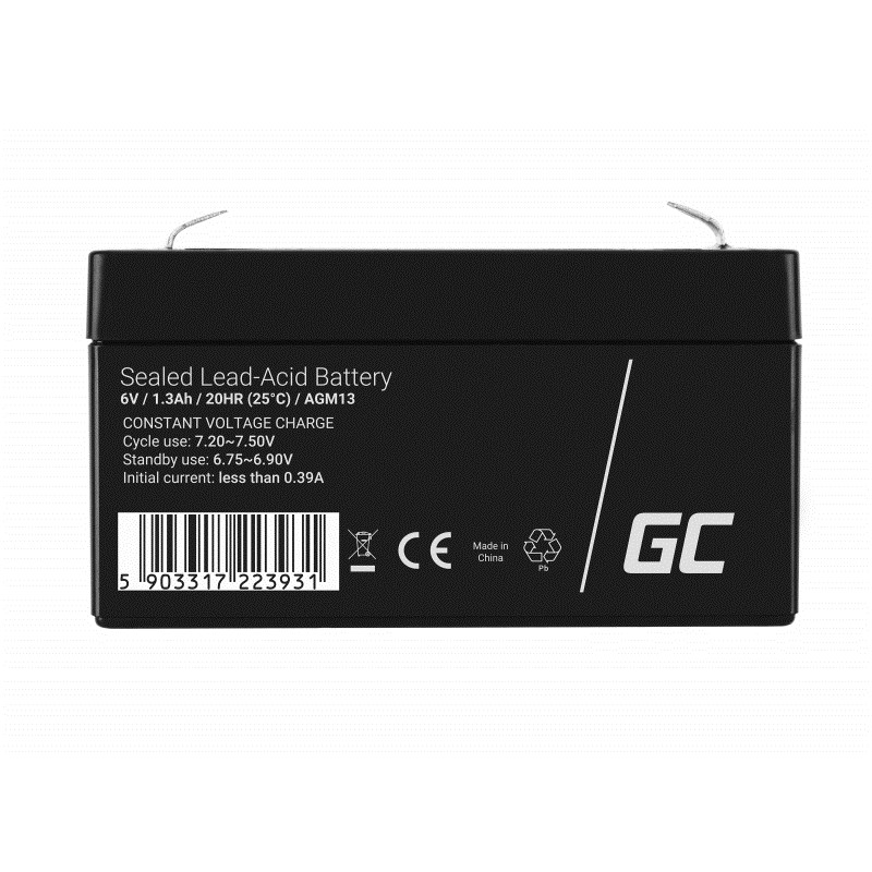 Baterija za UPS GREEN CELL AGM13 (6 V, 1.3 Ah) - olovna kiselina (VRLA)-3