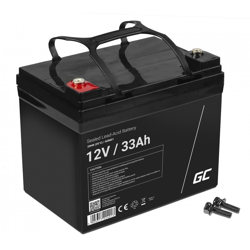 Baterija za UPS GREEN CELL AGM21 (12 V, 33 Ah) - olovna kiselina (VRLA)-0