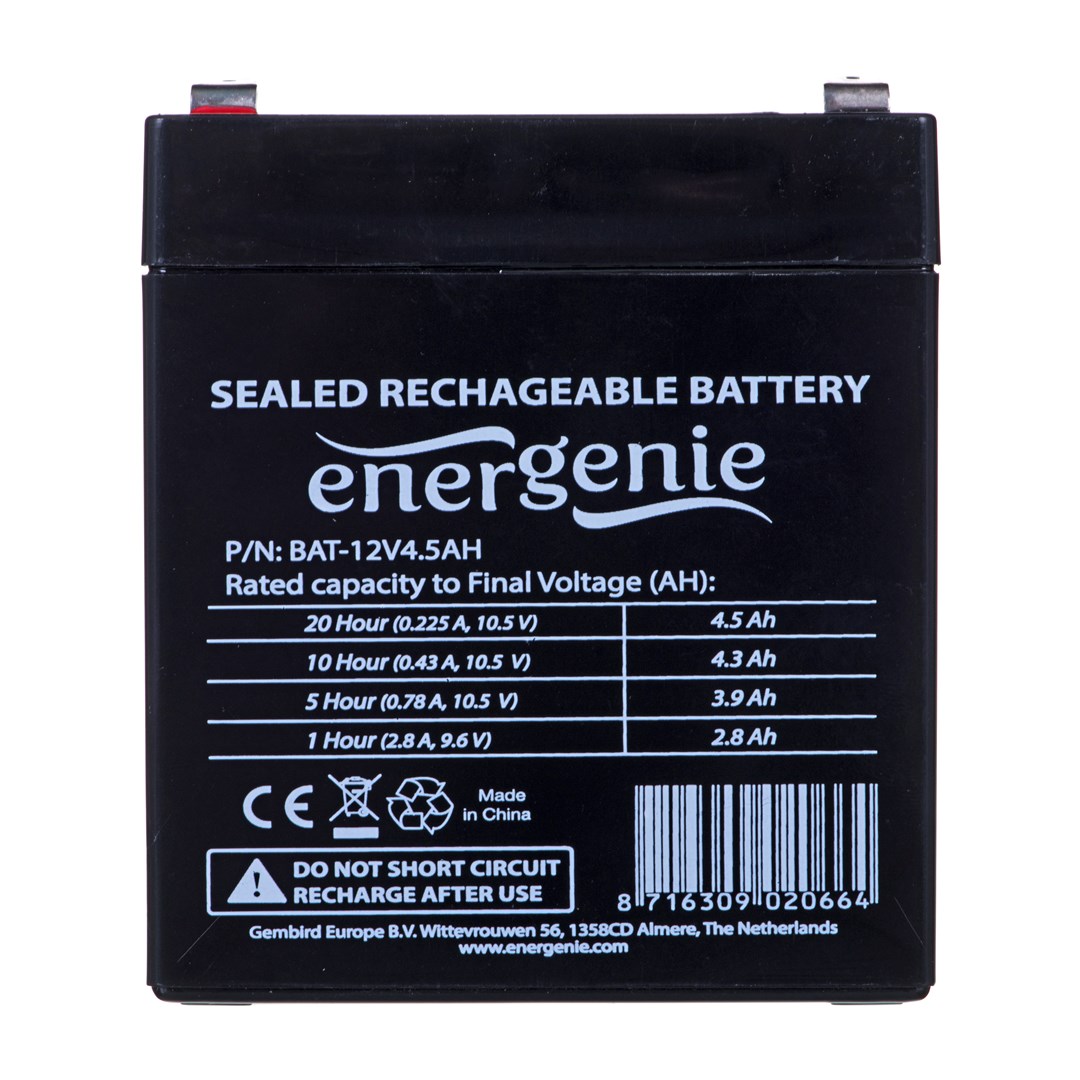 UPS baterija GEMBIRD BAT-12V (4.5AH, 12V)-2