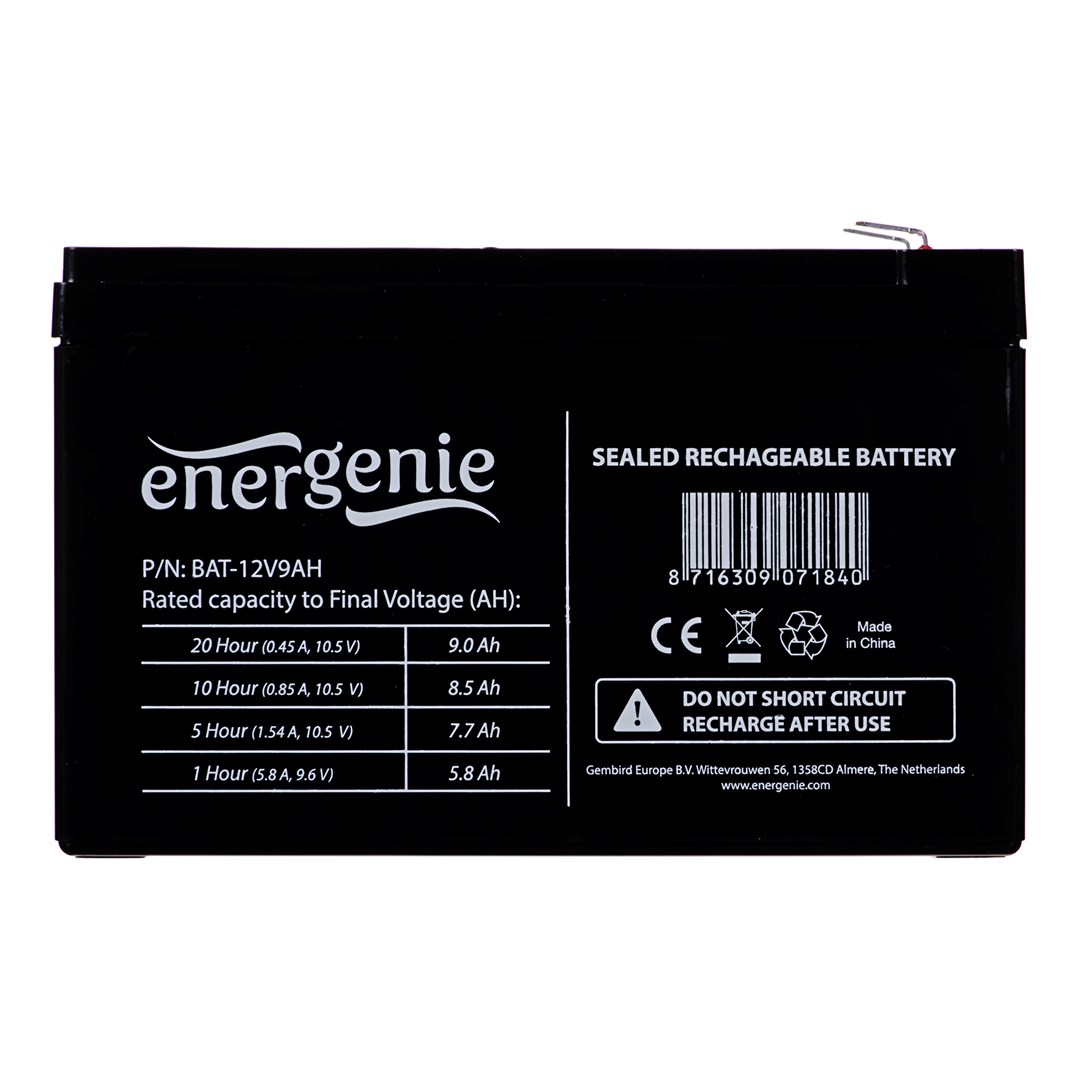 UPS baterija GEMBIRD BAT-12V9AH ( universal 12V/9AH, gel baterija)-2