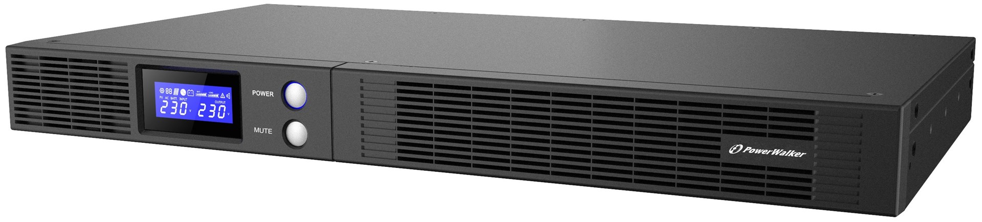 Neprekidno napajanje UPS POWER WALKER VI 750 R1U Line-Interactive (0.75 kVA, 450 W, 4 AC izlaza)-0