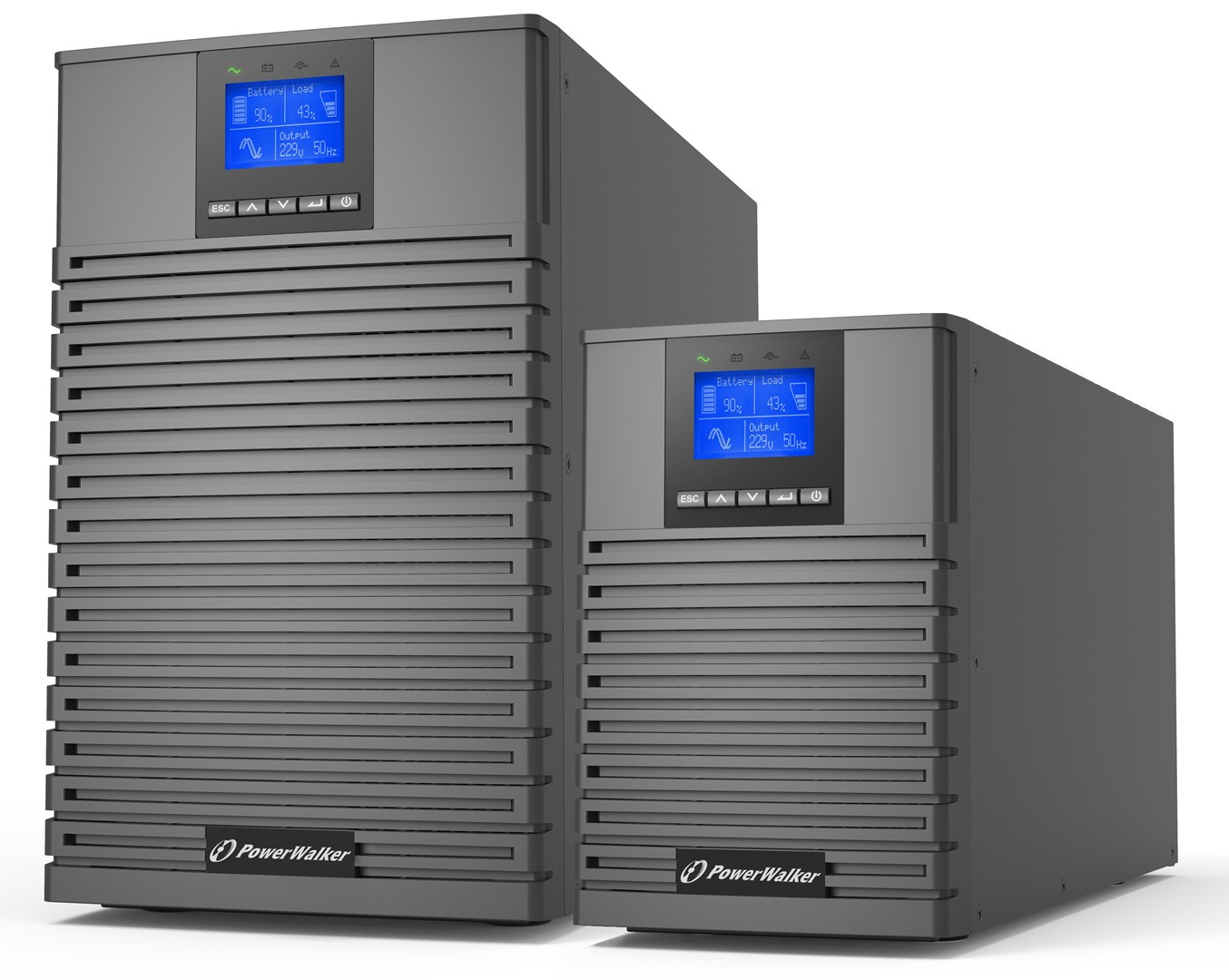 Neprekidno napajanje UPS POWERWALKER VFI 2000 ICT IoT (2 kVA, 2000 W, Double-conversion Online, 8x C13)