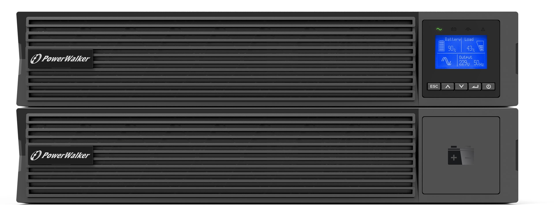 Neprekidno napajanje UPS POWERWALKER VFI 1500 ICR IoT Double-conversion Online (1.5 kVA, 1500 W, 8 AC izlaza)-3