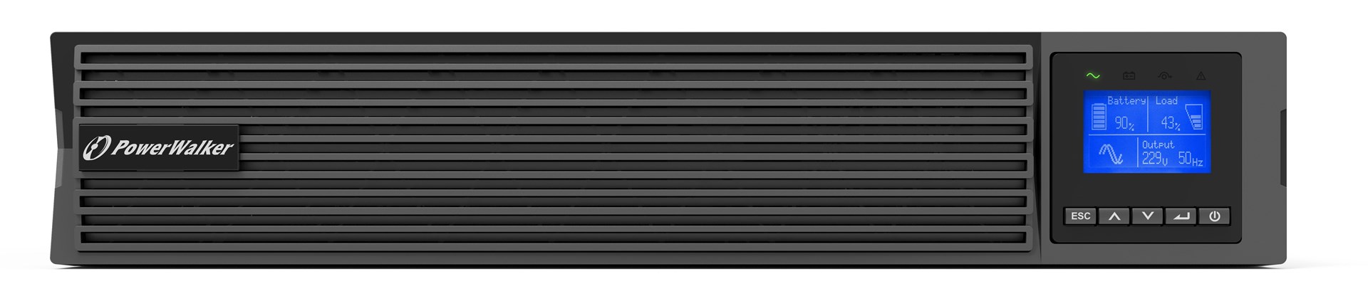 Neprekidno napajanje UPS POWERWALKER VFI 1500 ICR IoT Double-conversion Online (1.5 kVA, 1500 W, 8 AC izlaza)-2