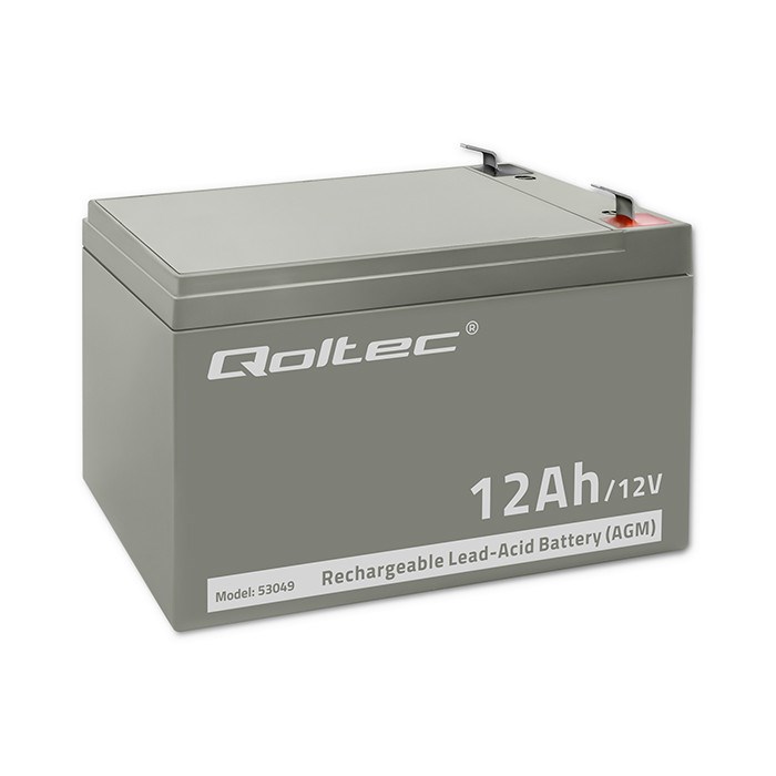 AGM baterija Qoltec 53049 (12V, 12Ah)-0