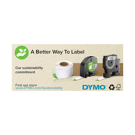 Traka za označavanje DYMO D1 Standard 19mm x 7m (S0720880, crni ispis na bijeloj podlozi)-4