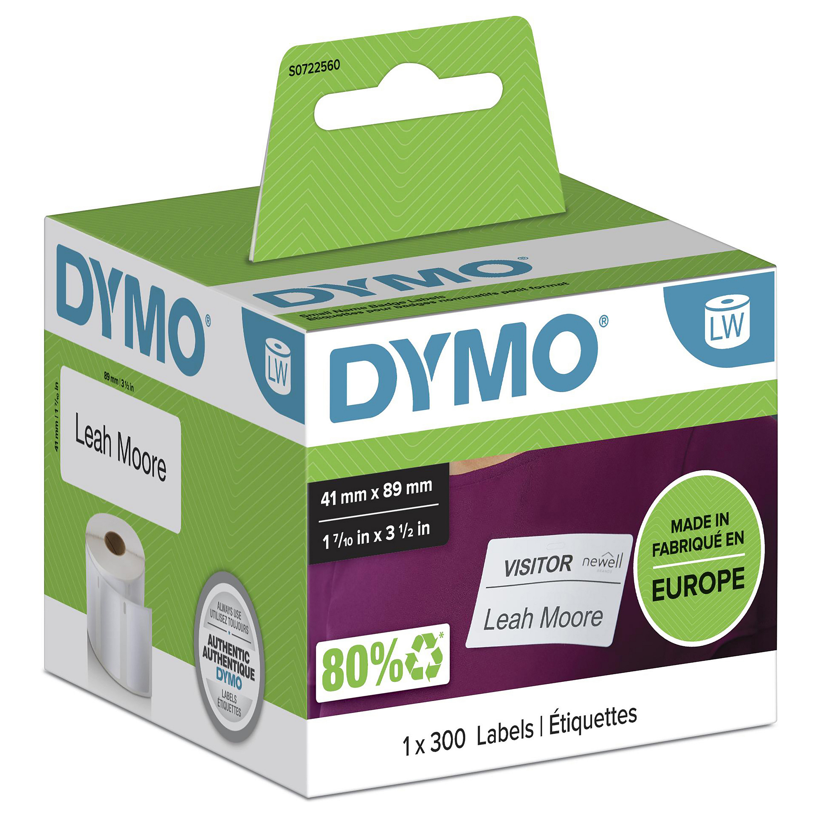 Etikete za ime DYMO - 41 x 89 mm - S0722560
