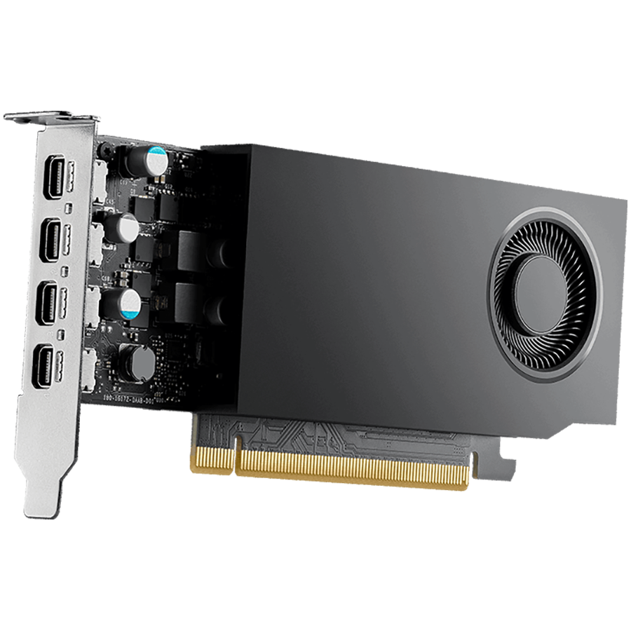 PNY NVIDIA A400 4GB GDDR6 64-bit, Low Profile, PCIe 4.0 x8, Single slot, 4 x Mini DisplayPort 1.4a, 50W, LP bracket, small box-1