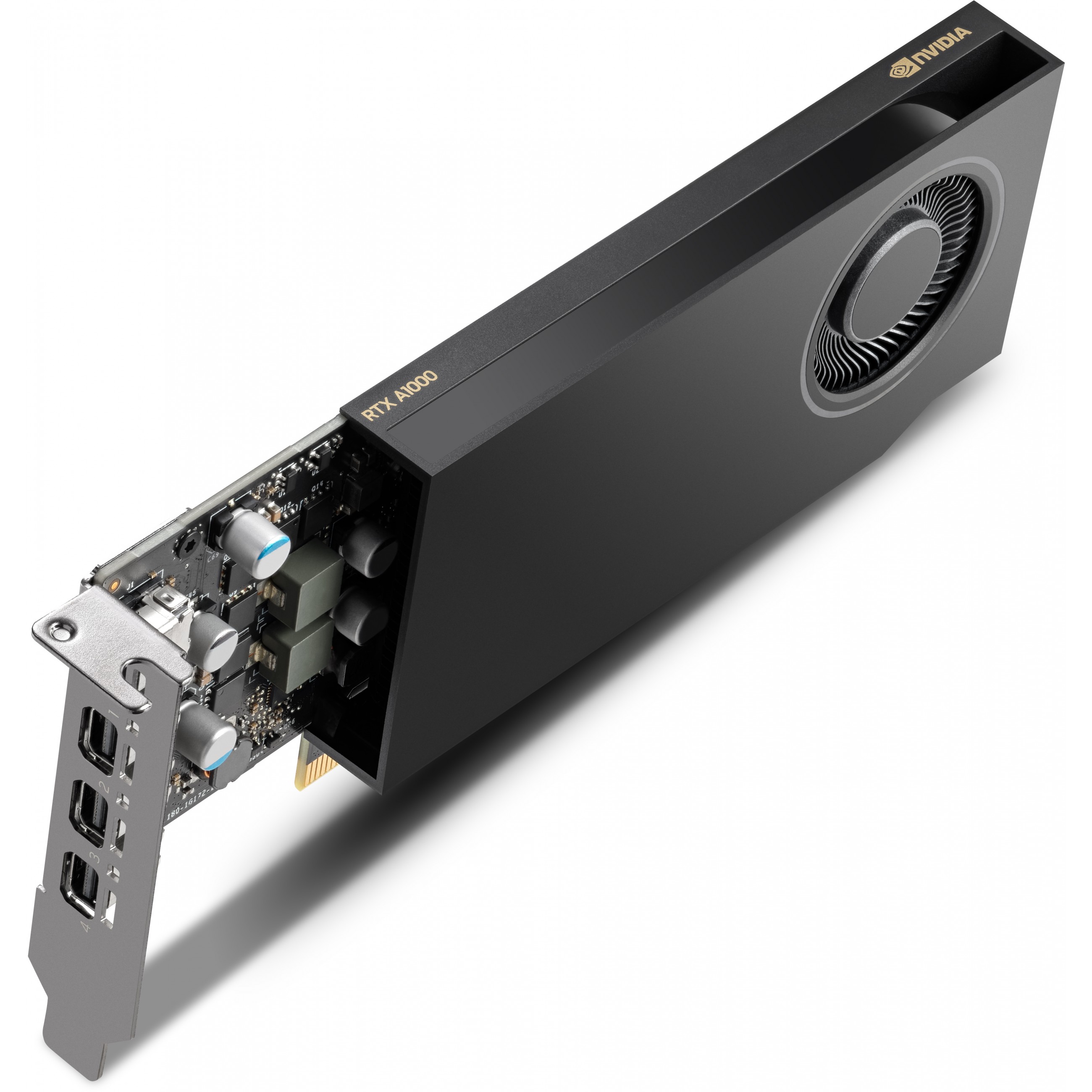 PNY NVIDIA A1000 8GB GDDR6 128-bit, Low Profile, PCIe 4.0 x8, Single slot, 4 x Mini DisplayPort 1.4a, 50W, LP bracket, small box-2