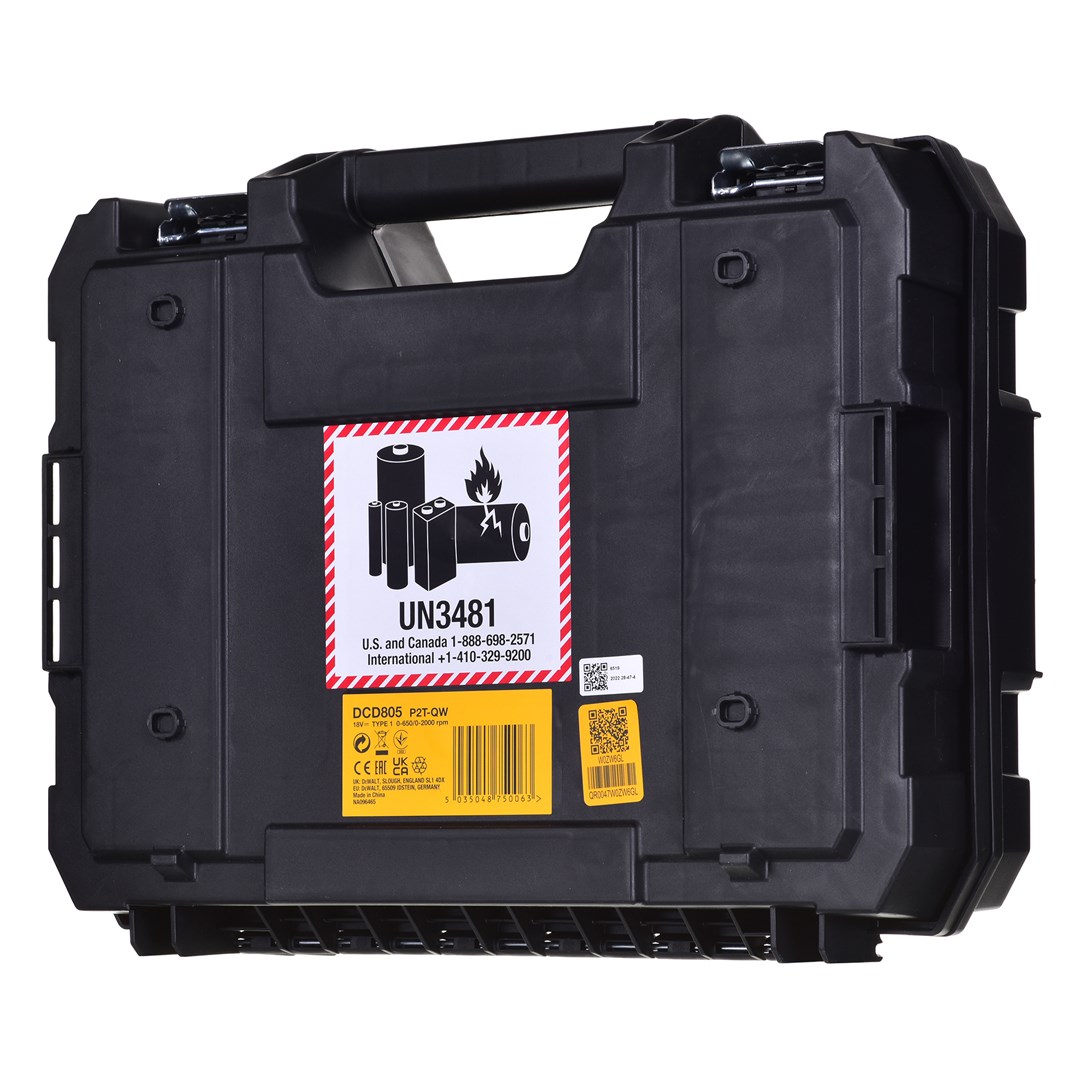 Bušilica/Aku odvijač DEWALT DCD805P2T (18V, 2x5,0Ah, u TSTAK kutiji)-7