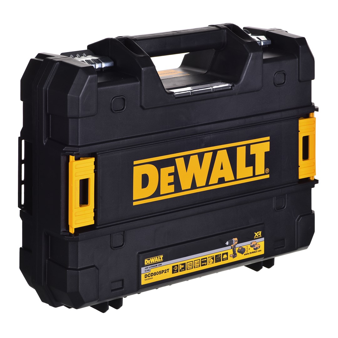 Bušilica/Aku odvijač DEWALT DCD805P2T (18V, 2x5,0Ah, u TSTAK kutiji)-6